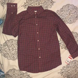 Red Plaid Dress Shirt